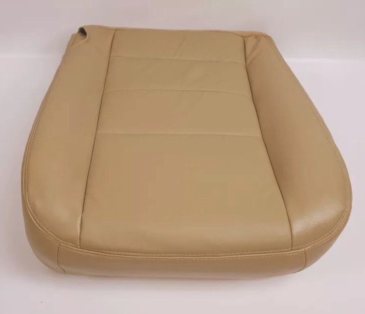 2002 2003 2004 2005 2006 007 Ford F250 F350 Driver Bottom Leather Seat Cover Tan- 2000 2001 2002 2003 2004 2005 2006- Leather- Vinyl- Seat Cover Replacement- Auto Seat Replacement