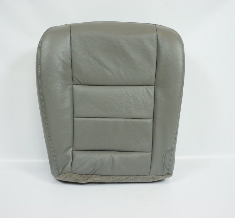 2002 2003 2004 2005 2006 2007 08 F250 F350 Lariat Bottom Leather Seat Cover Gray- 2000 2001 2002 2003 2004 2005 2006- Leather- Vinyl- Seat Cover Replacement- Auto Seat Replacement