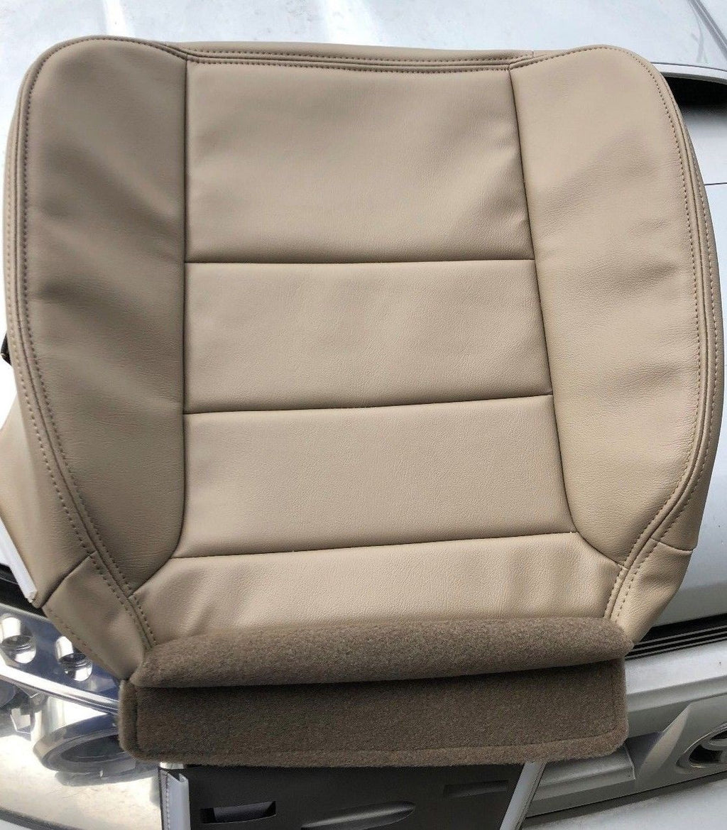 2005 2006 2007 Ford F250 F350 Lariat Extended Cab-Driver Bottom Seat Cover-Tan- 2000 2001 2002 2003 2004 2005 2006- Leather- Vinyl- Seat Cover Replacement- Auto Seat Replacement