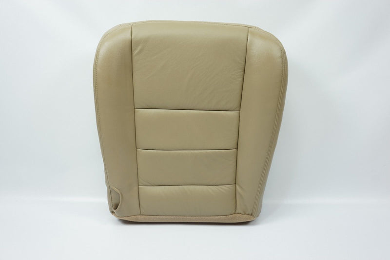 04 05 06 07 Ford F250 F350 Lariat XL XLTFX4 Driver Bottom Leather Seat Cover TAN- 2000 2001 2002 2003 2004 2005 2006- Leather- Vinyl- Seat Cover Replacement- Auto Seat Replacement