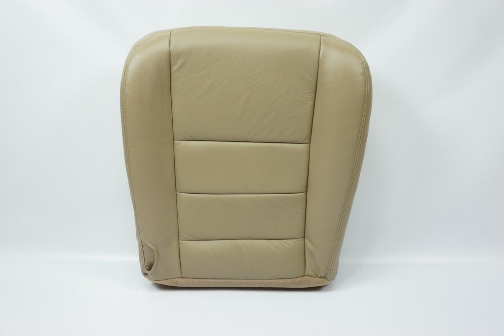 2002 2003 Ford F250 F350 Lariat XL XLT FX4 Driver Bottom Leather Seat Cover TAN- 2000 2001 2002 2003 2004 2005 2006- Leather- Vinyl- Seat Cover Replacement- Auto Seat Replacement