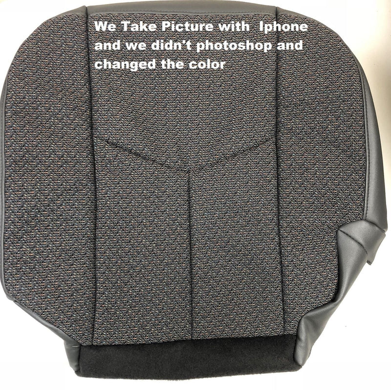 2003 2004 2005 2006 2007 Chevy Silverado Driver Bottom Cloth Seat Cover Dark Gray- 2000 2001 2002 2003 2004 2005 2006- Leather- Vinyl- Seat Cover Replacement- Auto Seat Replacement