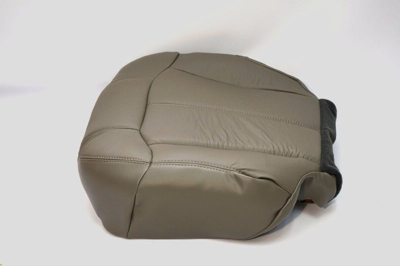 1999 2002 2001 2000 Chevy Silverado Passenger Bottom Leather Seat Cover Gray#922- 2000 2001 2002 2003 2004 2005 2006- Leather- Vinyl- Seat Cover Replacement- Auto Seat Replacement