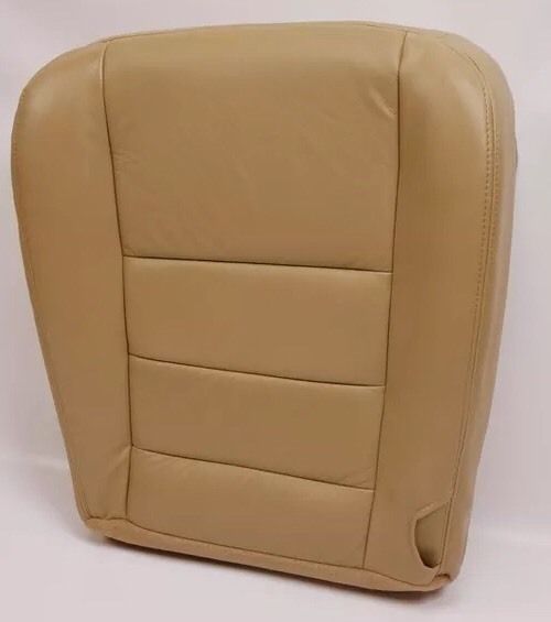 2004 Ford F250 F350 truck Driver Bottom captain chair Leather Seat Cover Tan- 2000 2001 2002 2003 2004 2005 2006- Leather- Vinyl- Seat Cover Replacement- Auto Seat Replacement