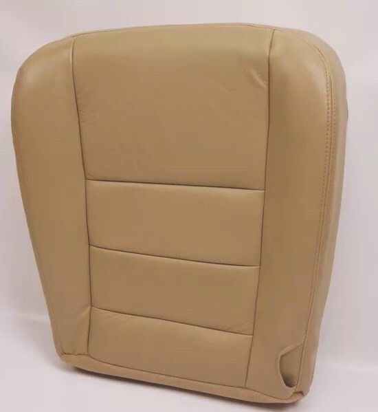 2002 2003 2004 Ford F250 F350 Lariat Driver Side Bottom Leather Seat Cover Tan- 2000 2001 2002 2003 2004 2005 2006- Leather- Vinyl- Seat Cover Replacement- Auto Seat Replacement