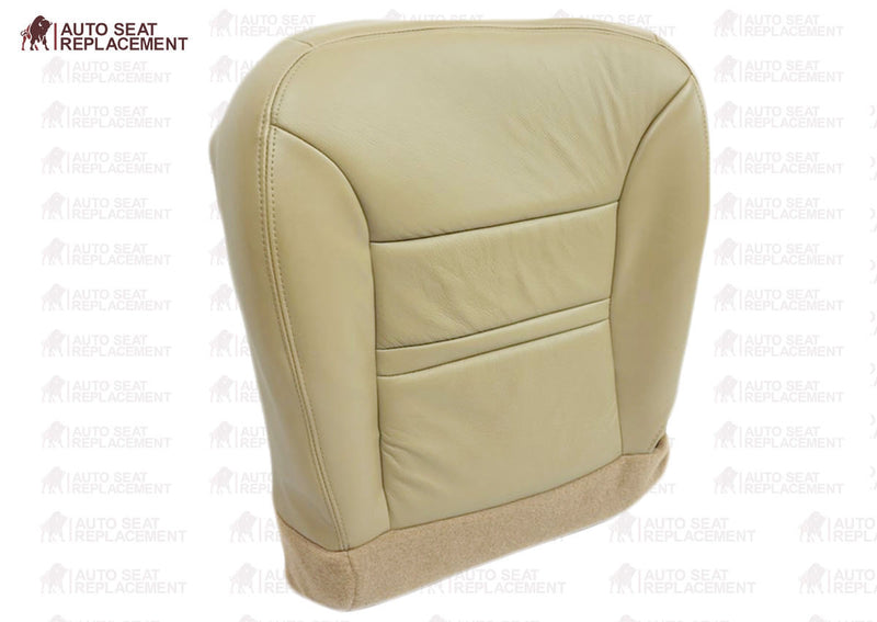 2000 2001 Ford Excursion Limited XLT Bottom Leather Seat Cover Replacement Tan- 2000 2001 2002 2003 2004 2005 2006- Leather- Vinyl- Seat Cover Replacement- Auto Seat Replacement