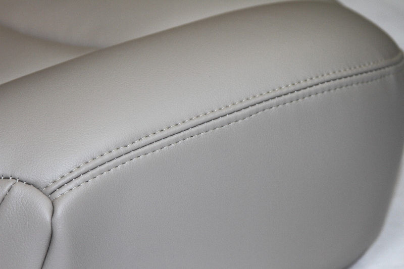 2003-2006 GMC Yukon Leather or Vinyl Seat Cover: Driver & Passenger, Bottom/Top/Lean Back, Tan- 2000 2001 2002 2003 2004 2005 2006- Leather- Vinyl- Seat Cover Replacement- Auto Seat Replacement