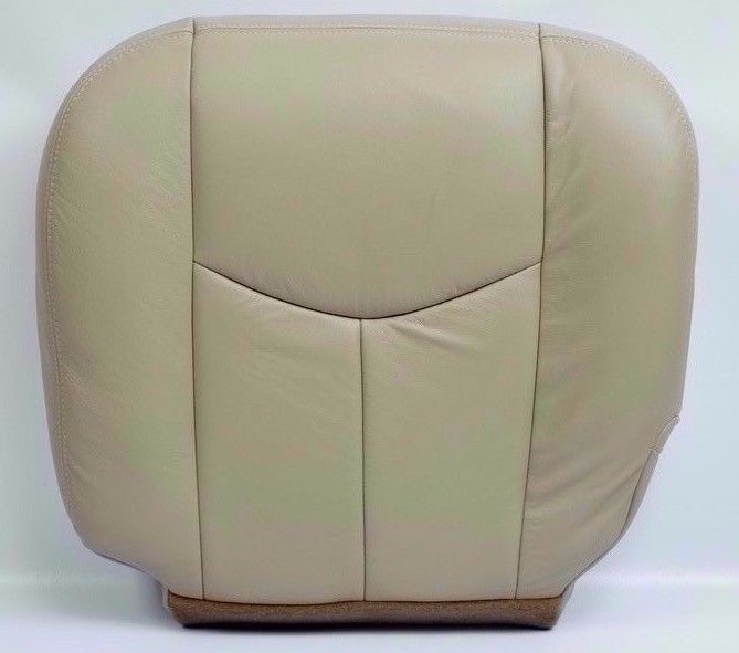 2003-2006 GMC Yukon Leather or Vinyl Seat Cover: Driver & Passenger, Bottom/Top/Lean Back, Tan- 2000 2001 2002 2003 2004 2005 2006- Leather- Vinyl- Seat Cover Replacement- Auto Seat Replacement