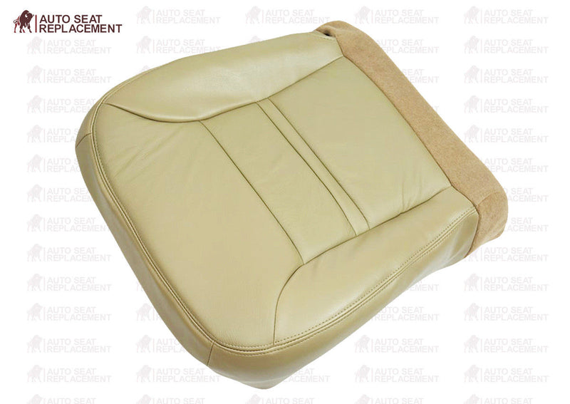 2000 2001 Ford Excursion Limited XLT Bottom Leather Seat Cover Replacement Tan- 2000 2001 2002 2003 2004 2005 2006- Leather- Vinyl- Seat Cover Replacement- Auto Seat Replacement
