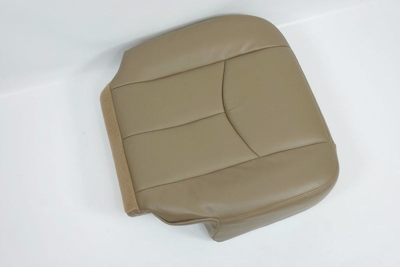 2006 2005 2004 2003 GMC Sierra Driver Side Bottom LEATHER Seat Cover TAN- 2000 2001 2002 2003 2004 2005 2006- Leather- Vinyl- Seat Cover Replacement- Auto Seat Replacement