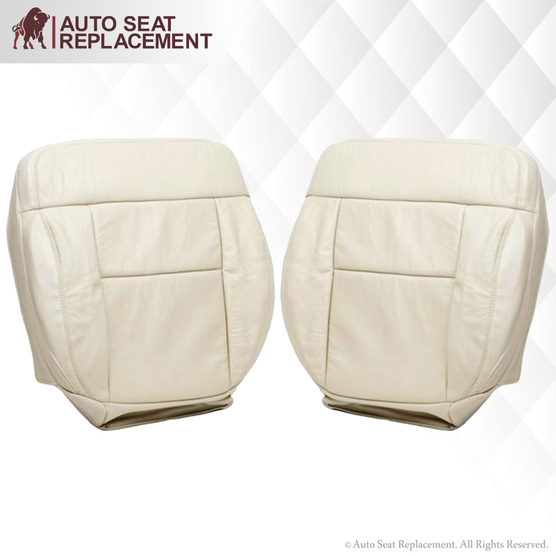 2004 Ford F150 Seat Cover in Light Parchment Tan: Choose Leather or Vinyl- 2000 2001 2002 2003 2004 2005 2006- Leather- Vinyl- Seat Cover Replacement- Auto Seat Replacement