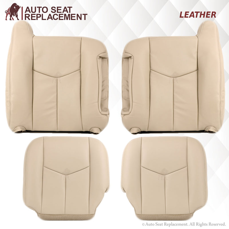 2003-2006 Chevy Tahoe/Suburban Seat Cover in Light Tan: Choose From Variation- 2000 2001 2002 2003 2004 2005 2006- Leather- Vinyl- Seat Cover Replacement- Auto Seat Replacement