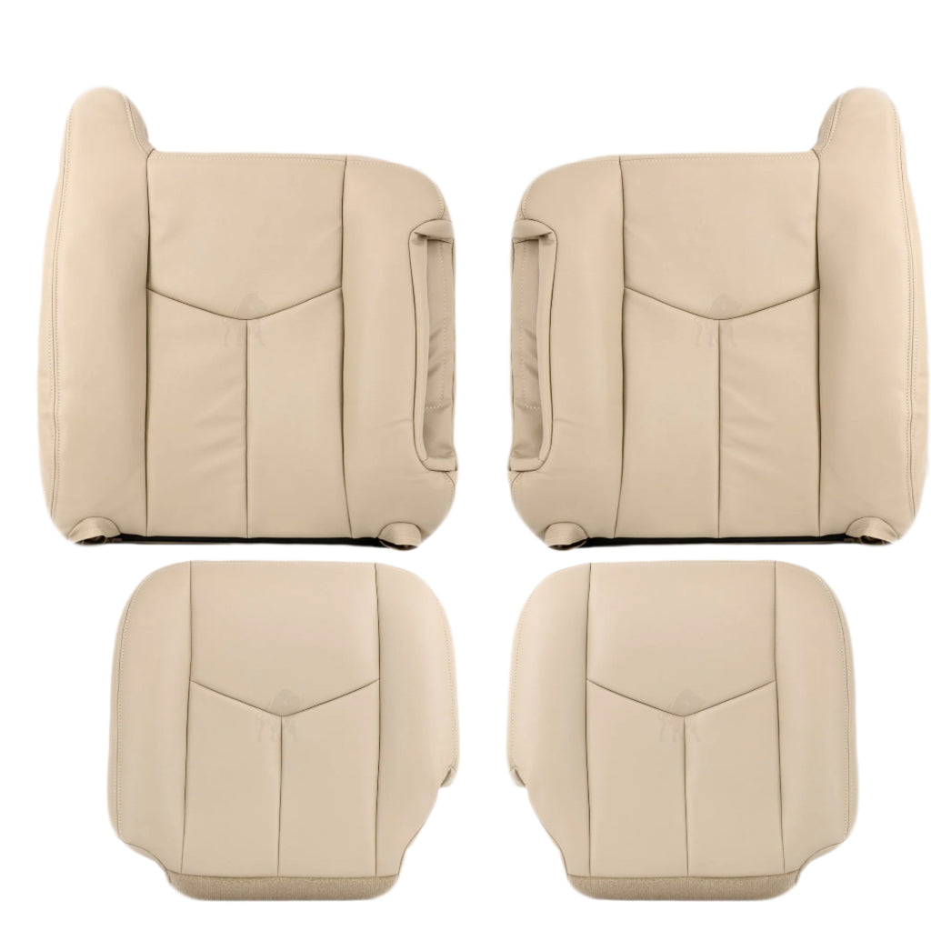 2003-2006 Chevy Tahoe/Suburban Seat Cover in Light Tan: Choose From Variation- 2000 2001 2002 2003 2004 2005 2006- Leather- Vinyl- Seat Cover Replacement- Auto Seat Replacement