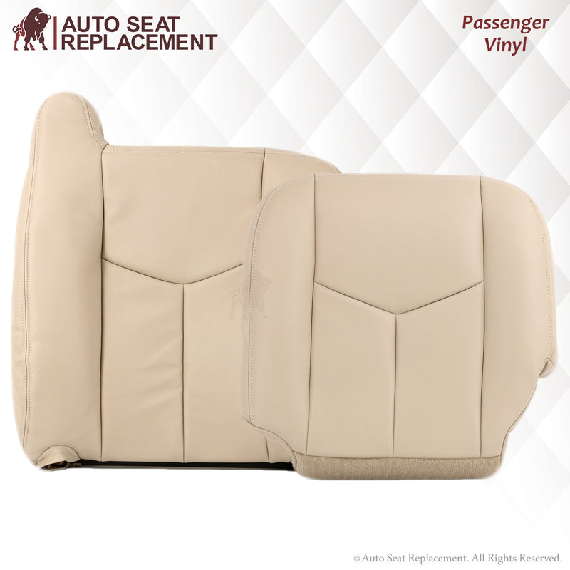 2003-2006 Chevy Tahoe/Suburban Seat Cover in Light Tan: Choose From Variation- 2000 2001 2002 2003 2004 2005 2006- Leather- Vinyl- Seat Cover Replacement- Auto Seat Replacement