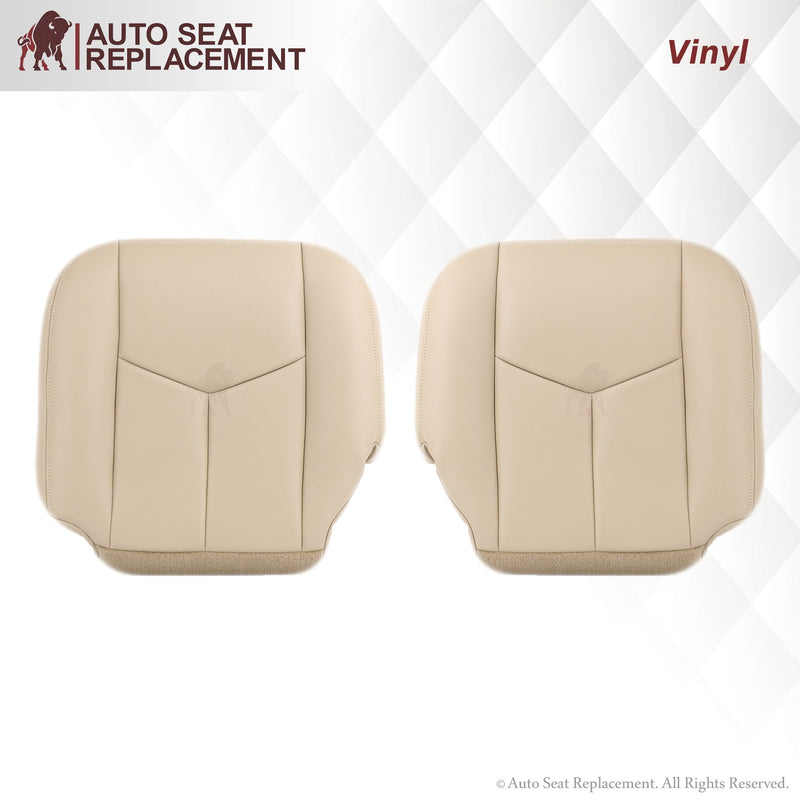 2003-2006 Chevy Tahoe/Suburban Seat Cover in Light Tan: Choose From Variation- 2000 2001 2002 2003 2004 2005 2006- Leather- Vinyl- Seat Cover Replacement- Auto Seat Replacement