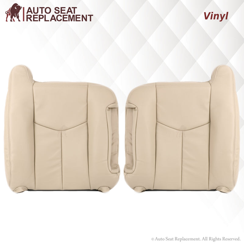 2003-2006 Chevy Tahoe/Suburban Seat Cover in Light Tan: Choose From Variation- 2000 2001 2002 2003 2004 2005 2006- Leather- Vinyl- Seat Cover Replacement- Auto Seat Replacement