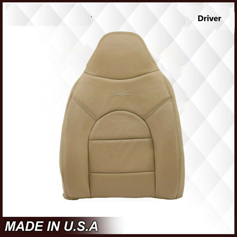 For 2000 Ford F250 F350 Lariat Super Duty Replacement Seat Cover In Tan- 2000 2001 2002 2003 2004 2005 2006- Leather- Vinyl- Seat Cover Replacement- Auto Seat Replacement