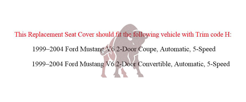 1999-2004 Ford Mustang V6 Seat Cover in Medium Parchment Tan: Choose From Variation- 2000 2001 2002 2003 2004 2005 2006- Leather- Vinyl- Seat Cover Replacement- Auto Seat Replacement