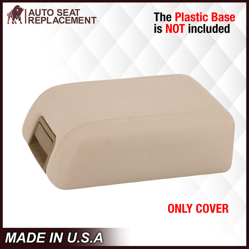 2004 Ford F150 Lariat Console Cover in Light Parchment Tan- 2000 2001 2002 2003 2004 2005 2006- Leather- Vinyl- Seat Cover Replacement- Auto Seat Replacement