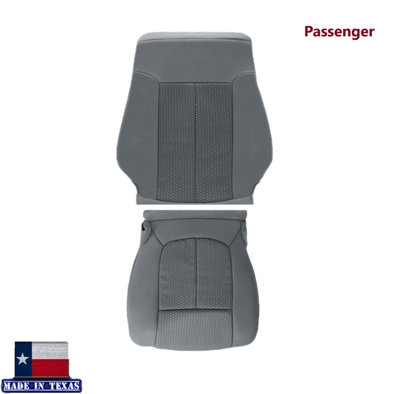 2011 - 2014 Ford F150 XLT Super Duty Gray Cloth Replacement Front Seat Covers