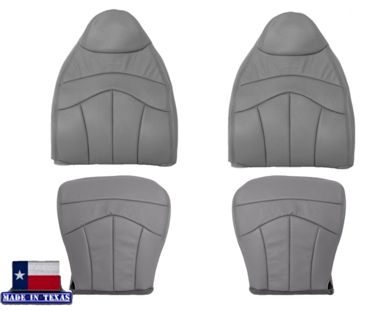 1999-2003 Ford F150 Seat Cover in Gray: Choose Leather or Vinyl
