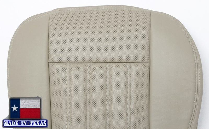 2003 2004 Lincoln Aviator PERFORATED Seat Covers in Light Parchment Tan OR Light Gray: Choose Genuine Leather or Vinyl
