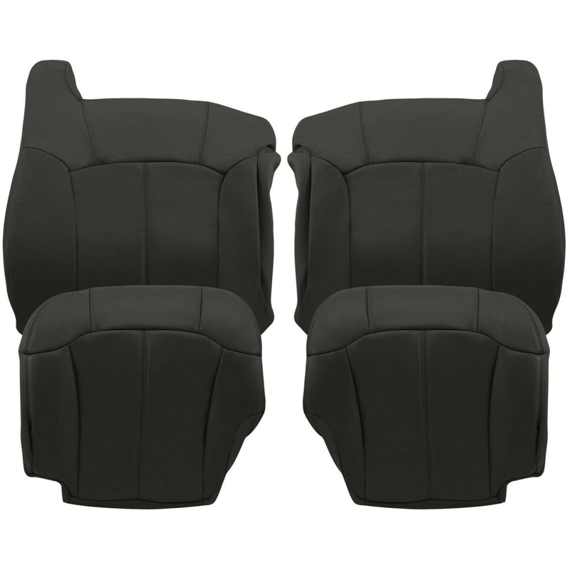 1999-2002 Chevy Silverado Seat Cover in Dark Graphite "Dark Gray": Choose From Variations- 2000 2001 2002 2003 2004 2005 2006- Leather- Vinyl- Seat Cover Replacement- Auto Seat Replacement