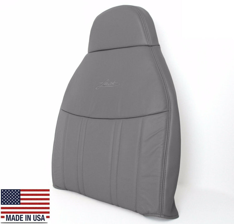1997-1998 Ford F150 Lariat XLT Seat Cover in Medium Graphite Gray: Choose Leather or Vinyl