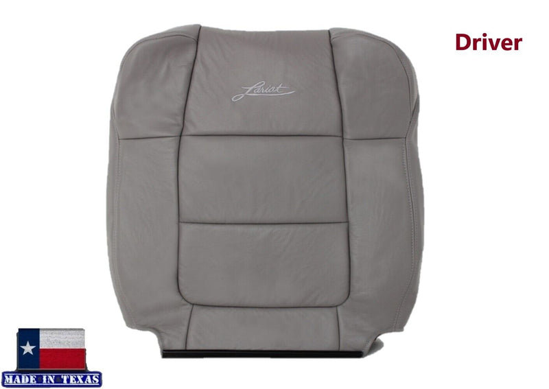 2001-2002 Ford F150 Lariat Super Cab Seat Cover in Gray: Choose Leather or Vinyl