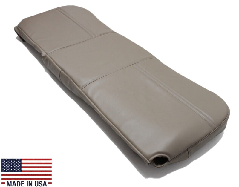 2003-2007 Ford F250 F350 Super Duty XL Work Truck Synthetic Leather Front Bench Top & Bottom in Gray & Tan