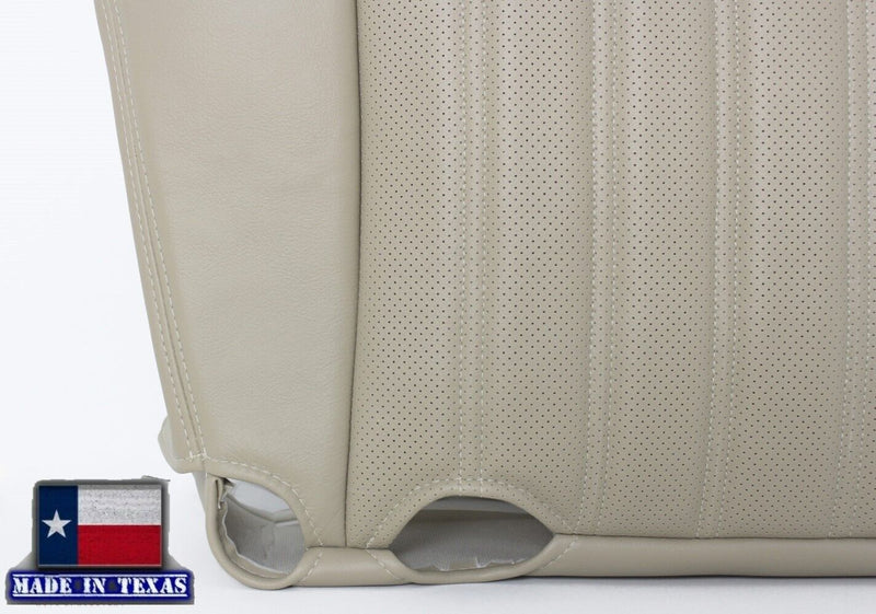 2003 2004 Lincoln Aviator SOLID Seat Covers in Light Parchment Tan OR Light Gray: Choose Genuine Leather or Vinyl