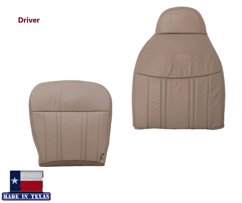 1997-1998 Ford F150 Lariat XLT Seat Cover in Prairie Tan: Choose Leather or Vinyl