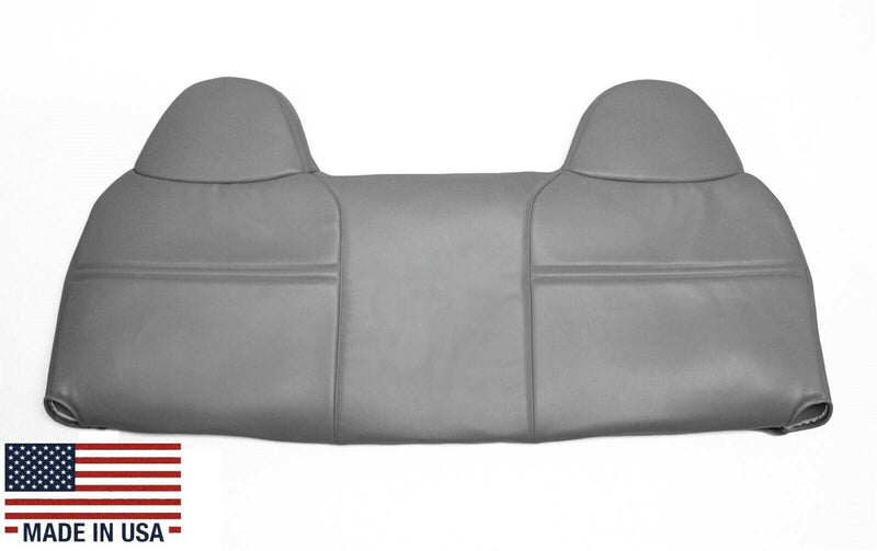 2003-2007 Ford F250 F350 Super Duty XL Work Truck Synthetic Leather Front Bench Top & Bottom in Gray & Tan