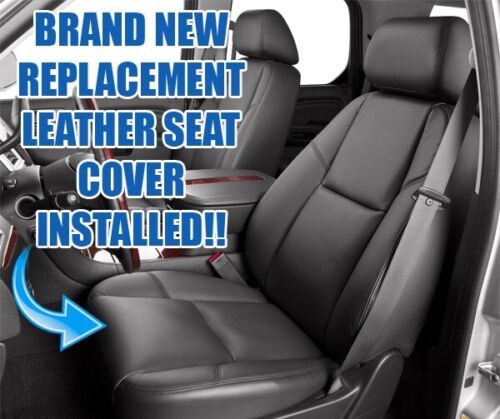 2009-2013 Chevy Avalanche LTZ Genuine Leather Perforated Seat Covers in Black: Choose From Variation